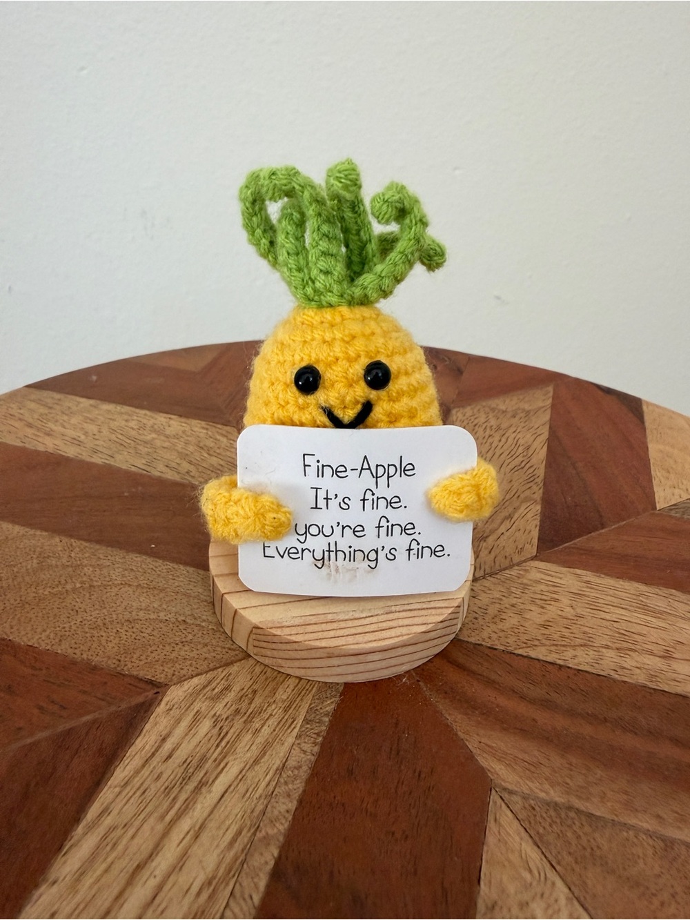 Positive Pineapple Crochet Plush